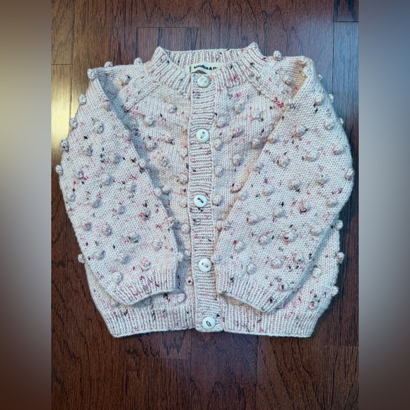 Misha & Puff Pink Confetti Cardigan 18-24 months NWOT - Picture 4 of 4